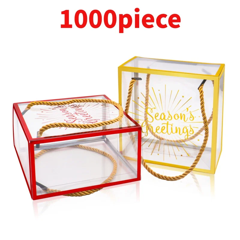 

10 00piece.Custom.Custom design party favor foldable boxes wedding packaging plastic PVC PET transparent gi