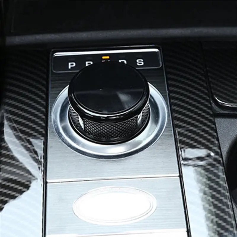 N26R-Rotary Gear Shifter Cap Shift Lever Knob For Range Rover Evoque Velar SV For Land Rover Discovery 2013-2022 Black