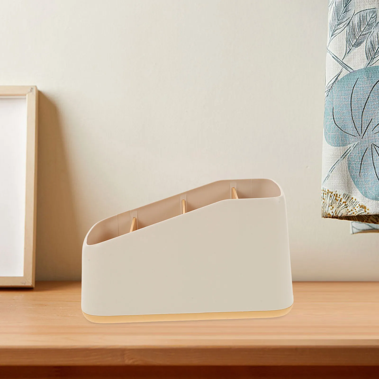 

1Pcs Remote Control Storage Box Creative Plastic Organizer Multi-Grid Makeup Cosmetics Holder for Bedroom Office Bathroom