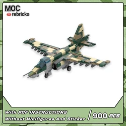 MOC-67589 Sukhoi Su-25 Armed Fighters Building Kits Assembled Toy Plane Blocks Model Bricks Toys for Children's Christmas Gift