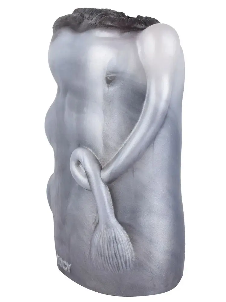 GEEBA 2305 Realistico Animale Mucca Masturbatore Maschile Doppio Canale Tasca In Silicone Figa Stroker Per Gli Uomini Giocattolo Del Sesso Per Adulti Forniture Per Adulti