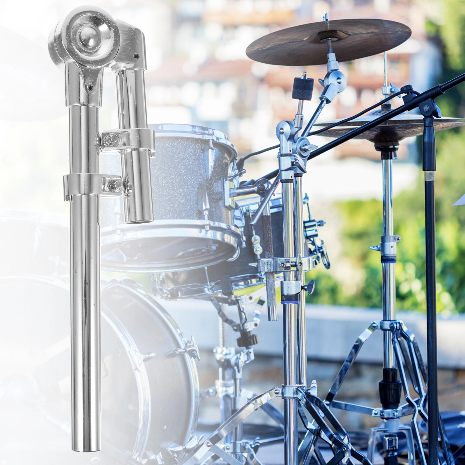 

1 Pair Stand For Tom Drum Sturdy Metal Bracket With Adjustable Suspension Design Compact Percussion Instrument Holder For Drum