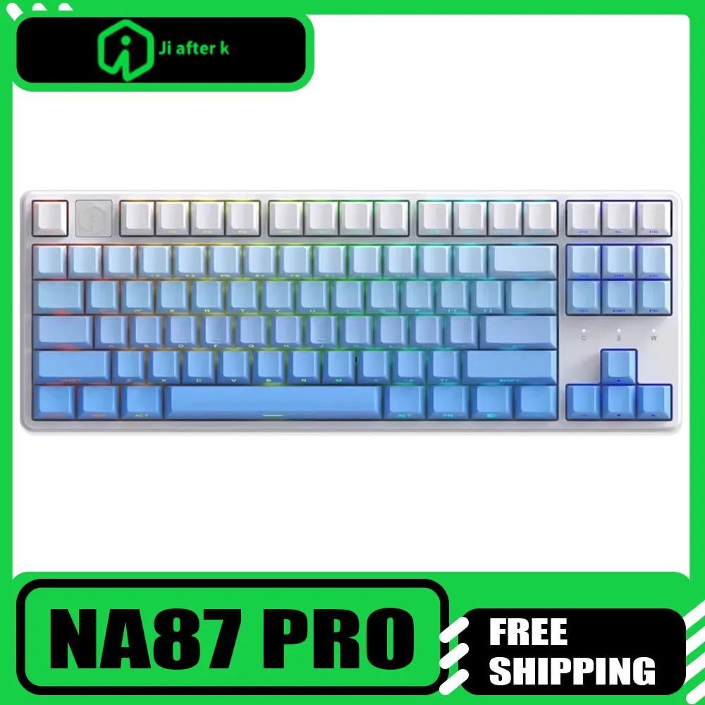 

Механическая клавиатура rok Na87 Pro, магнитный переключатель, 8K, горячая замена, RGB, индивидуальная проводная игровая клавиатура, быстросъемный триггер, аксессуары для ПК