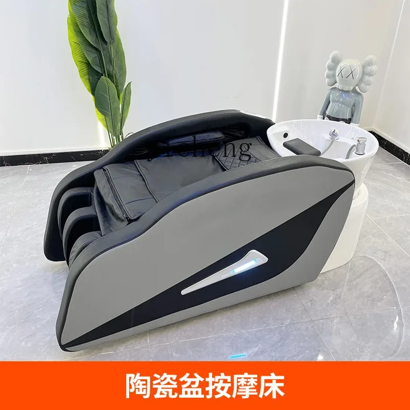 ZK Electric Massage Shampoo Bed Automatic Intelligent Flushing Bed Hair Saloon Dedicated Head Therapy Bed