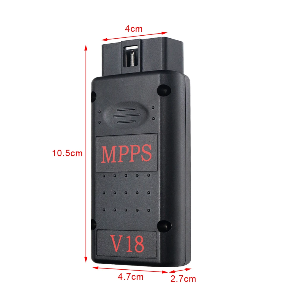 Best MPPS V18 ECU Chip Tuning Interface Auto OBD2 For EDC15 EDC16 EDC17 Multi-Language With Breakout Tricore Cable Scanner Tool