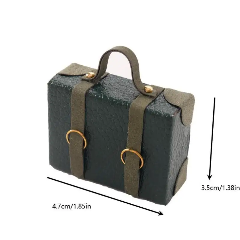 1:12 Dollhouse Miniature Briefcase Suitcase Model Decor Toy Doll House Accessories