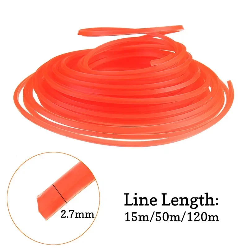 

2.7mm Grass Trimmer Line Grass Cut Strimmer Line Round Nylon Cord Wire String For Grass Trimmer Roll Grass Rope Line