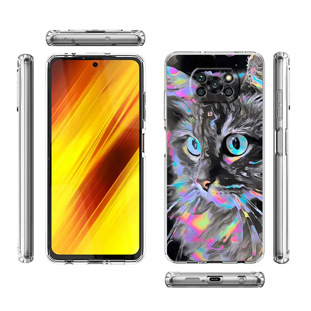 Abstract Surreal Animal Lion Phone Case For Xiaomi Poco X3 NFC F3 M3 X4 X5 Pro 5G Mi 11 Lite Ultra 11T 11X 12 12T Pro 11i Cover