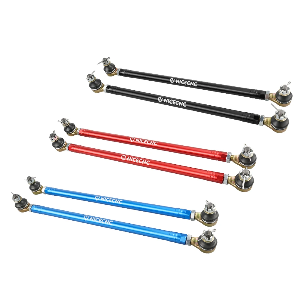 Nicecnc para yamaha yfz450r yfz 450r 2009-2022 2021 atv tie rod termina juntas de bola + barra de direção 6061-t6 liga de alumínio azul preto vermelho