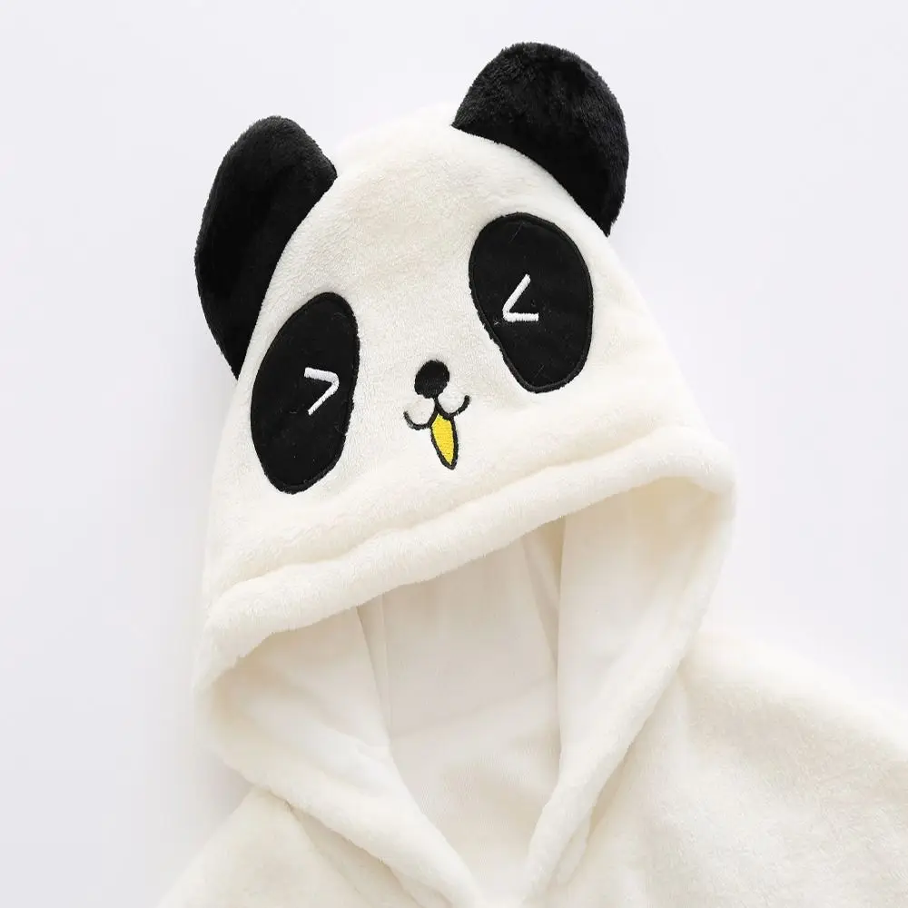 عباءة أطفال متينة دافئة بقلنسوة 0-2 سنة من الصوف للشتاء 73/90 سنتيمتر ملابس لحديثي الولادة للأولاد والبنات #3