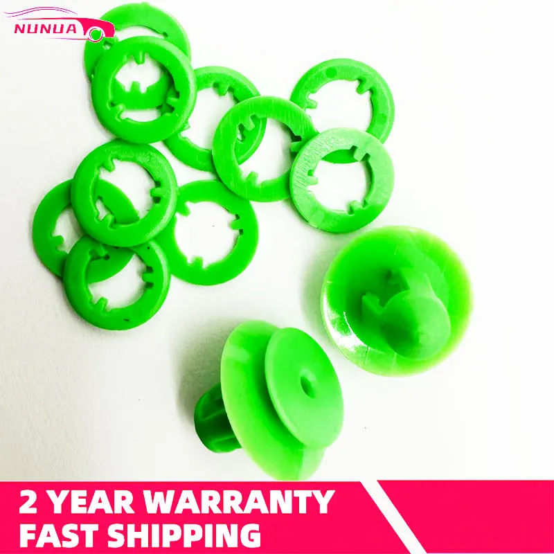 50pcs Car Door Card Trim Panel Clips Rear Tailgate Interior Green Auto Fasteners Accessories For Mercedes /Benz VITO VIANO W639