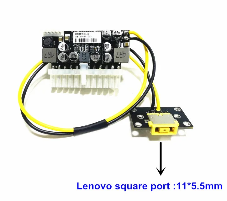 new upgrade Lenovo square port PSU 19V 200W Pico ATX Switch Mining PSU 24pin MINI ITX DC to ATX PC Power Supply For Computer