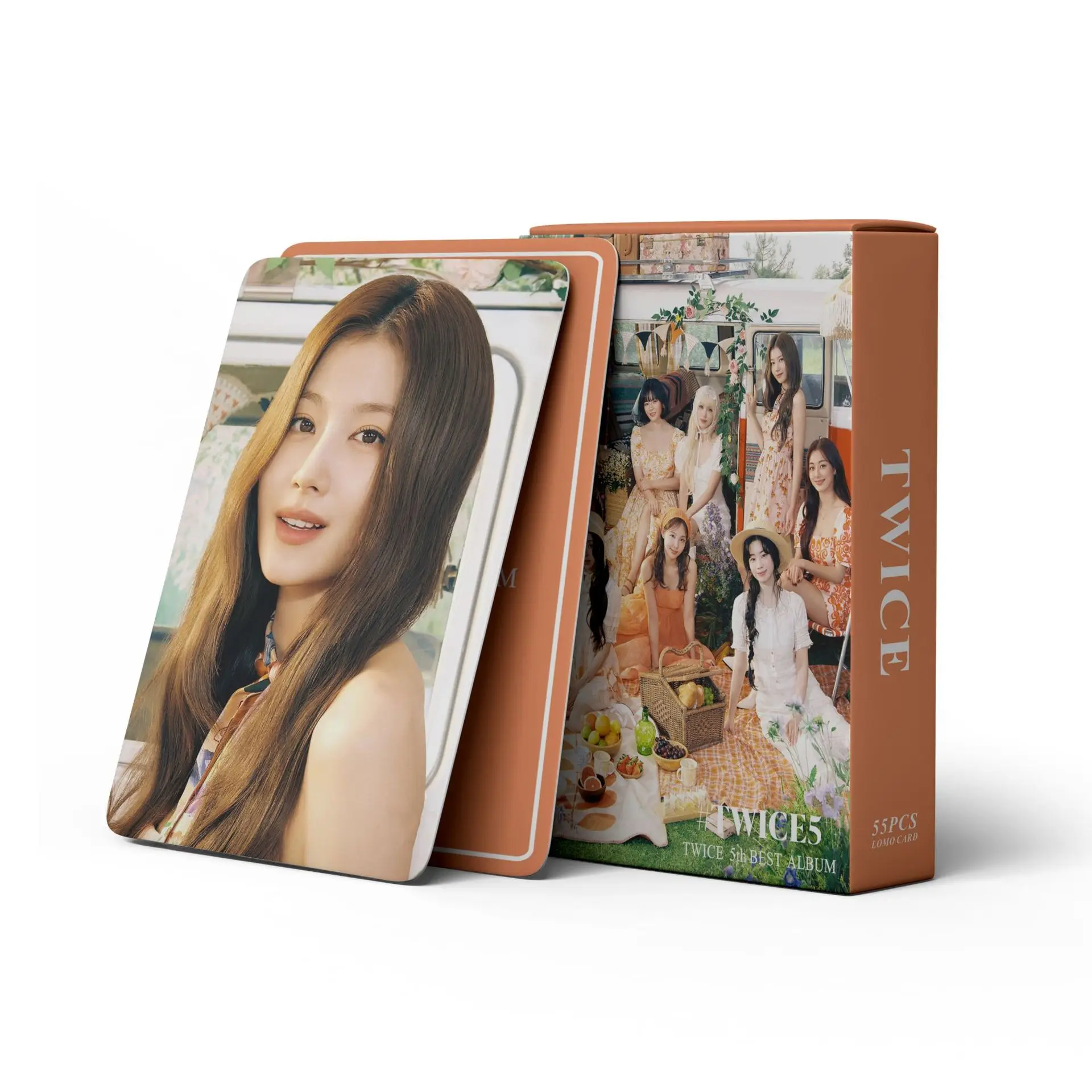 متوفر في المخزون مجموعة فتاة 55 قطعة ألبوم جديد مرتين Lomocard MOMO SANA مجموعة المعجبين بطاقة بريدية بطاقة صور المعبود تحصيل بطاقة هدية