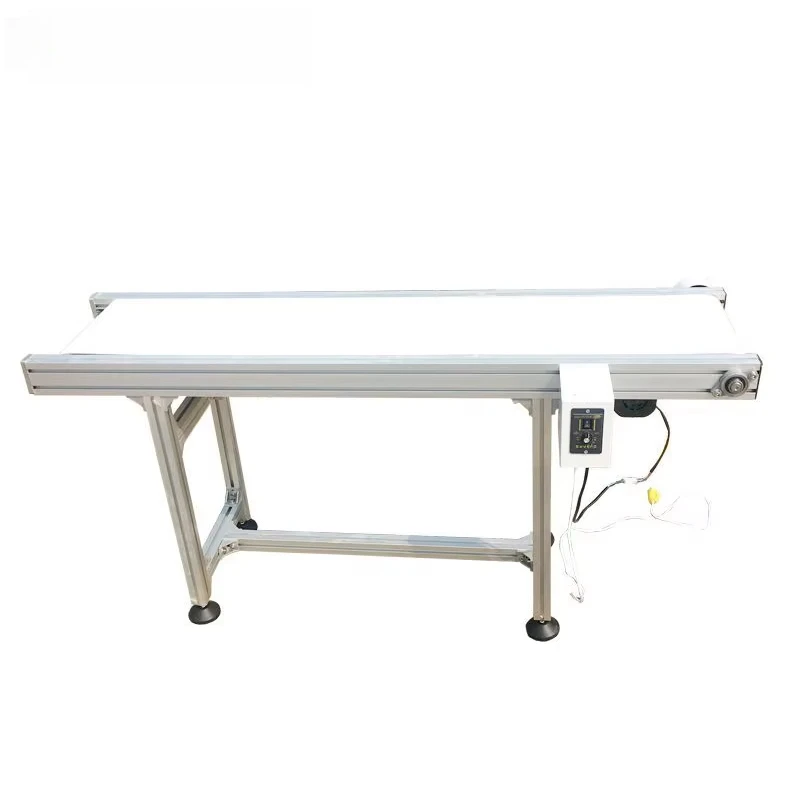 

Heat Resistant Mini Fixed Electric Straight PU Food Belt Conveyor for Packaging Customized