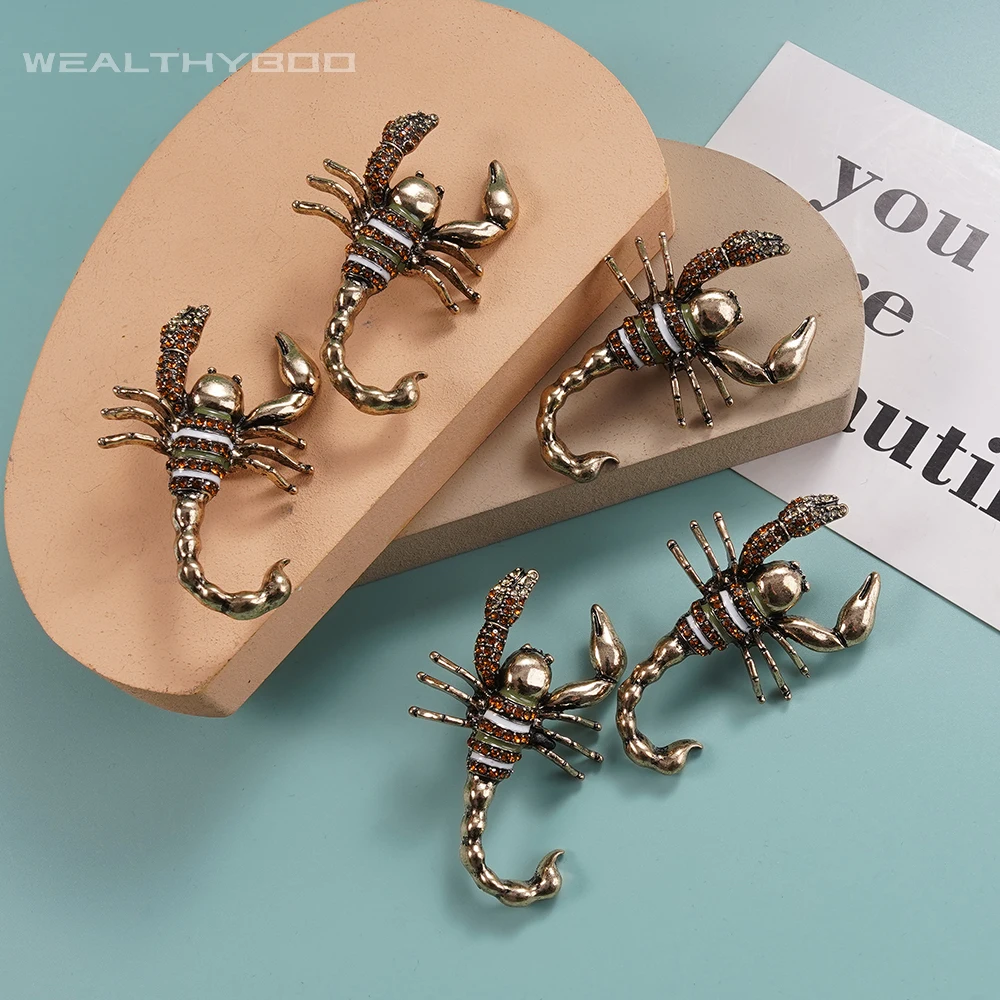 

Scorpio Charm Ornament DIY Jewelry Making Vintage Insect Brass Animal Crafts Accessories for Decoration