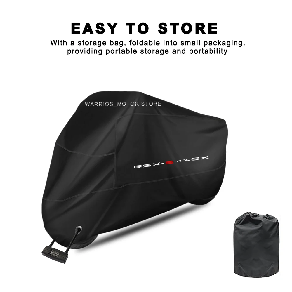 For GSX S1000GX GSXS1000 GX GSX-S1000 Motorcycle Cover UV Protection Dustproof Snowproof Waterproof Scooter Outdoor Rain Cover