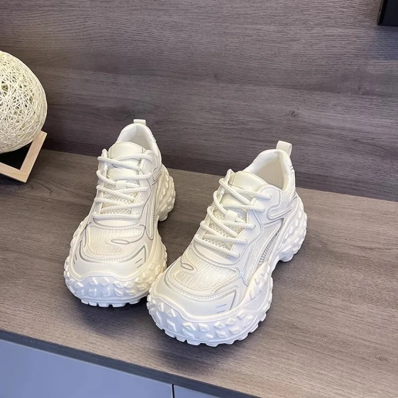 

New Thick-soled, Height-increasing, Petite, Fashionable and Versatile Casual Sneaker Shoes for Women in 2025 Summer and Autumn