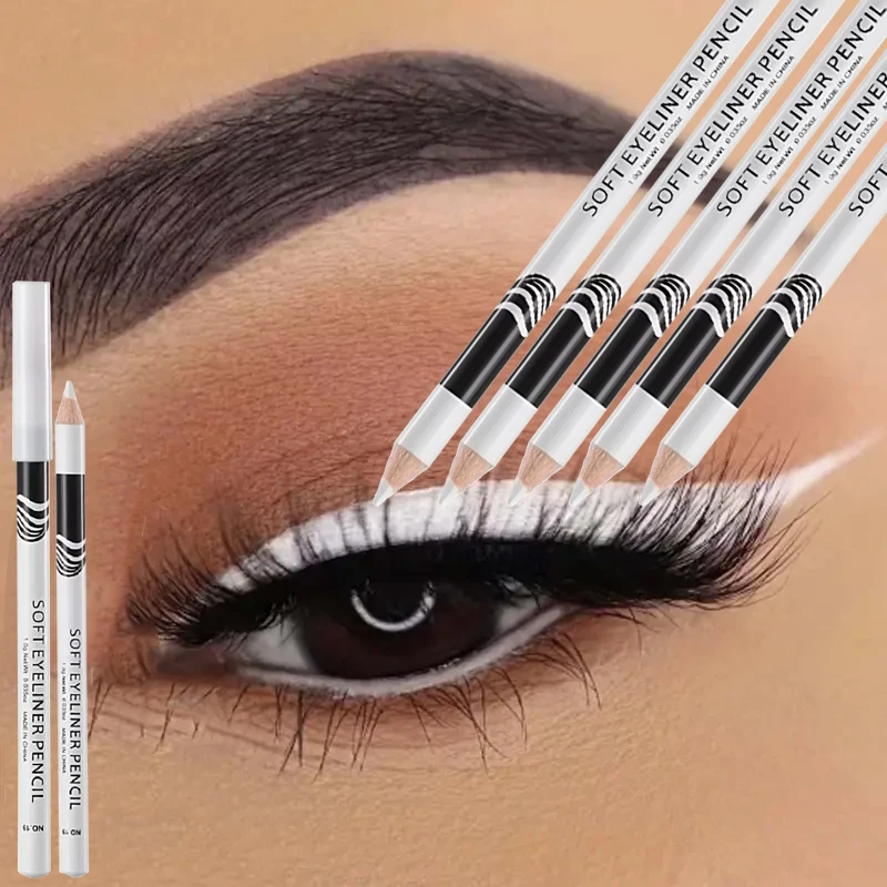 1PC Weißer Eyeliner Make-Up Dauerhaft Glatter Matt Eyeliner PencilEasy Zu Tragen Augen Aufheller Wasserdicht Fashion Eyes Liner Pencils_voghion.com