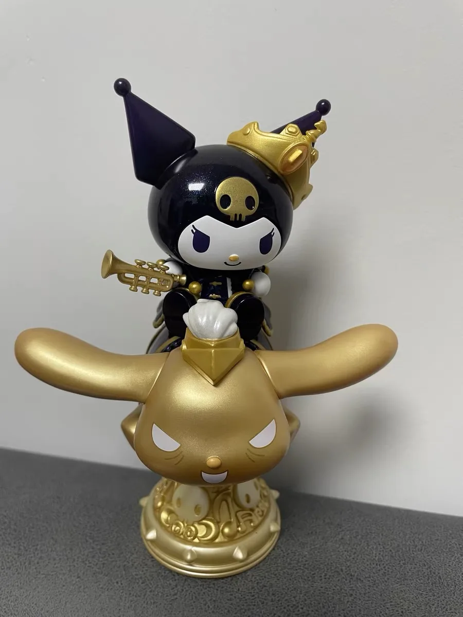 Figurines de dessin animé Sanrio authentiques, série Kuromi, poupées d'échecs Kuromi, boîte mystère, ornements de chambre mignons, jouet cadeau d'anniversaire pour filles