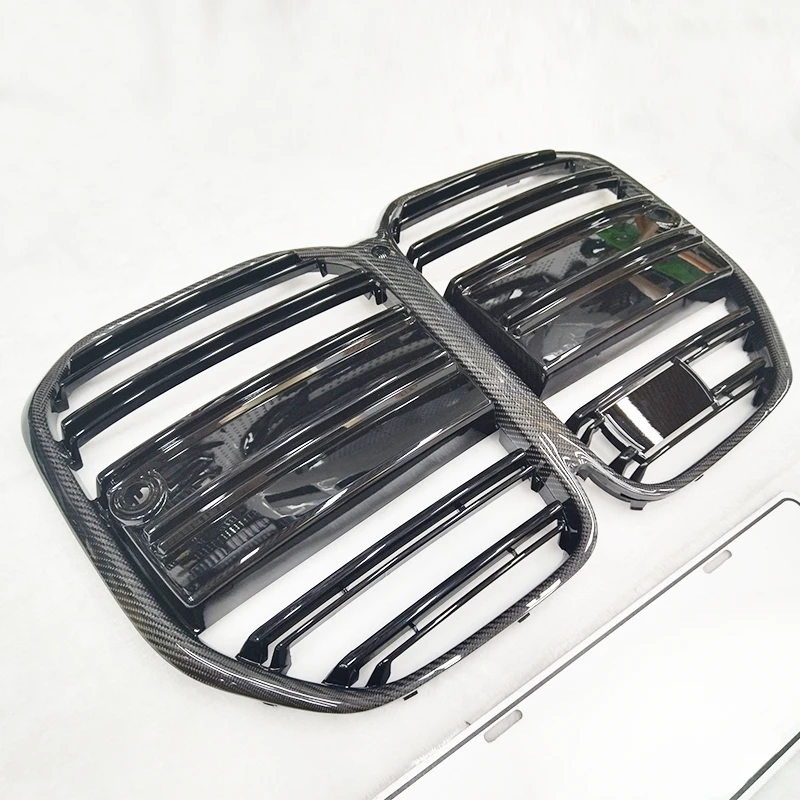 For BMW 4 Series G22 modified carbon fiber grille G22 M model real carbon fiber front grille Can be used with or without ACC