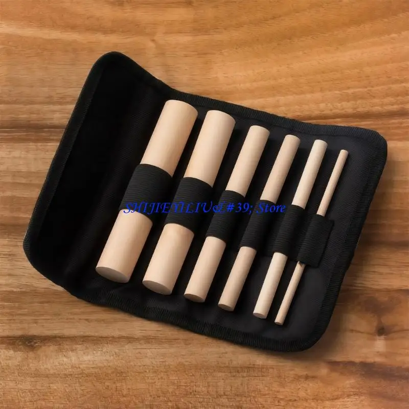 E21F 6Pieces Multipurpose Wire Shaping Rods Texture Handcrafting Accessories