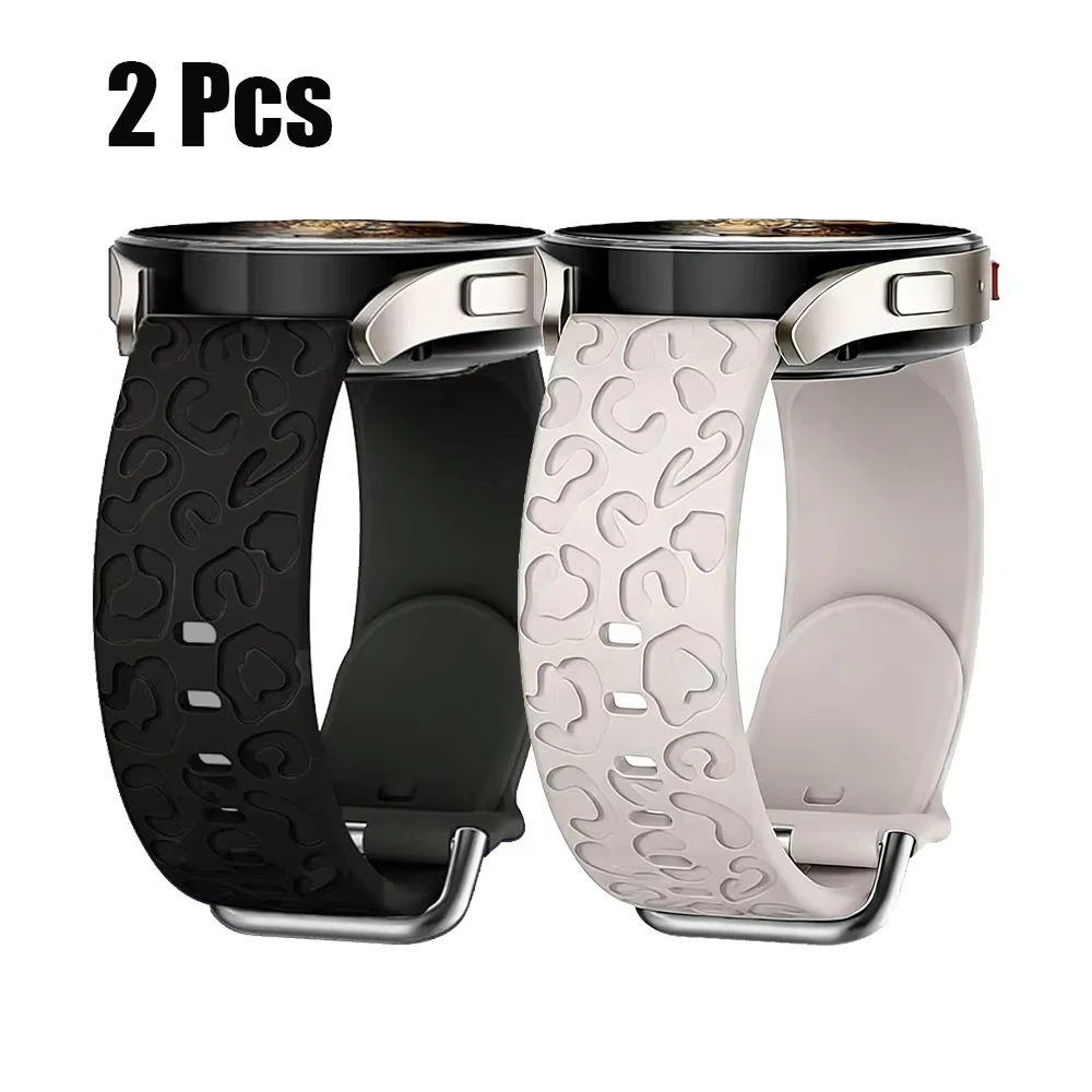 Leoparden-Gravur-Armband ohne Lücken für Samsung Galaxy Watch 7/6/4/Classic/5 Pro Sport Silikon-Armband Correa Galaxy Watch 8 9 Armband – Detail 1