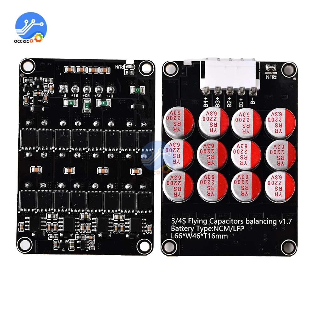 5.5A BMS 4S نشط الموازن مجلس ليثيوم أيون Lifepo4 عفرتو البطارية مكثف المعادل نقل الطاقة مع حالة وقائية