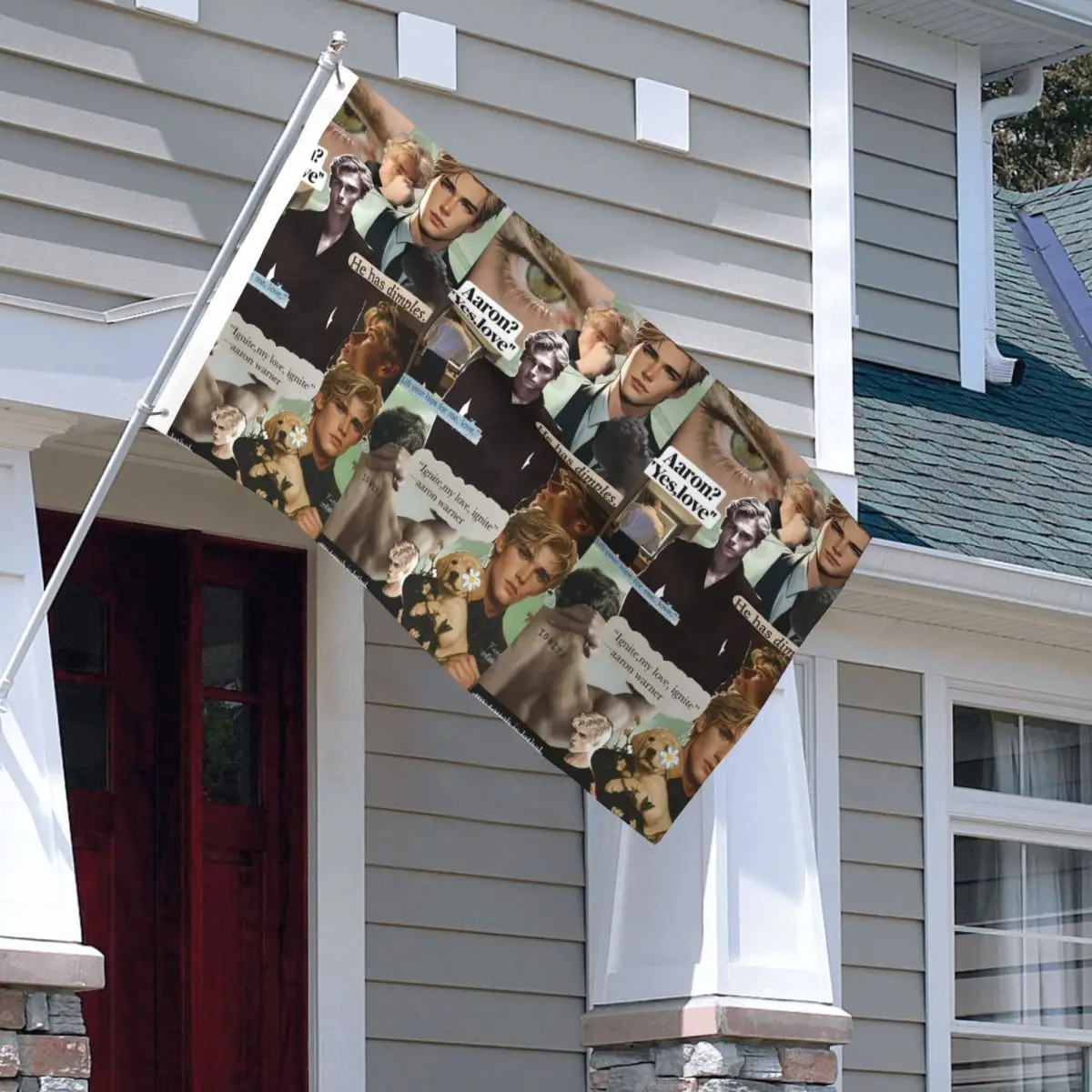 Aaron Warner Flags Double Sided Outdoor Banner Shatters Me All Weather Home Room Dorm Wall Decor 90x150cm