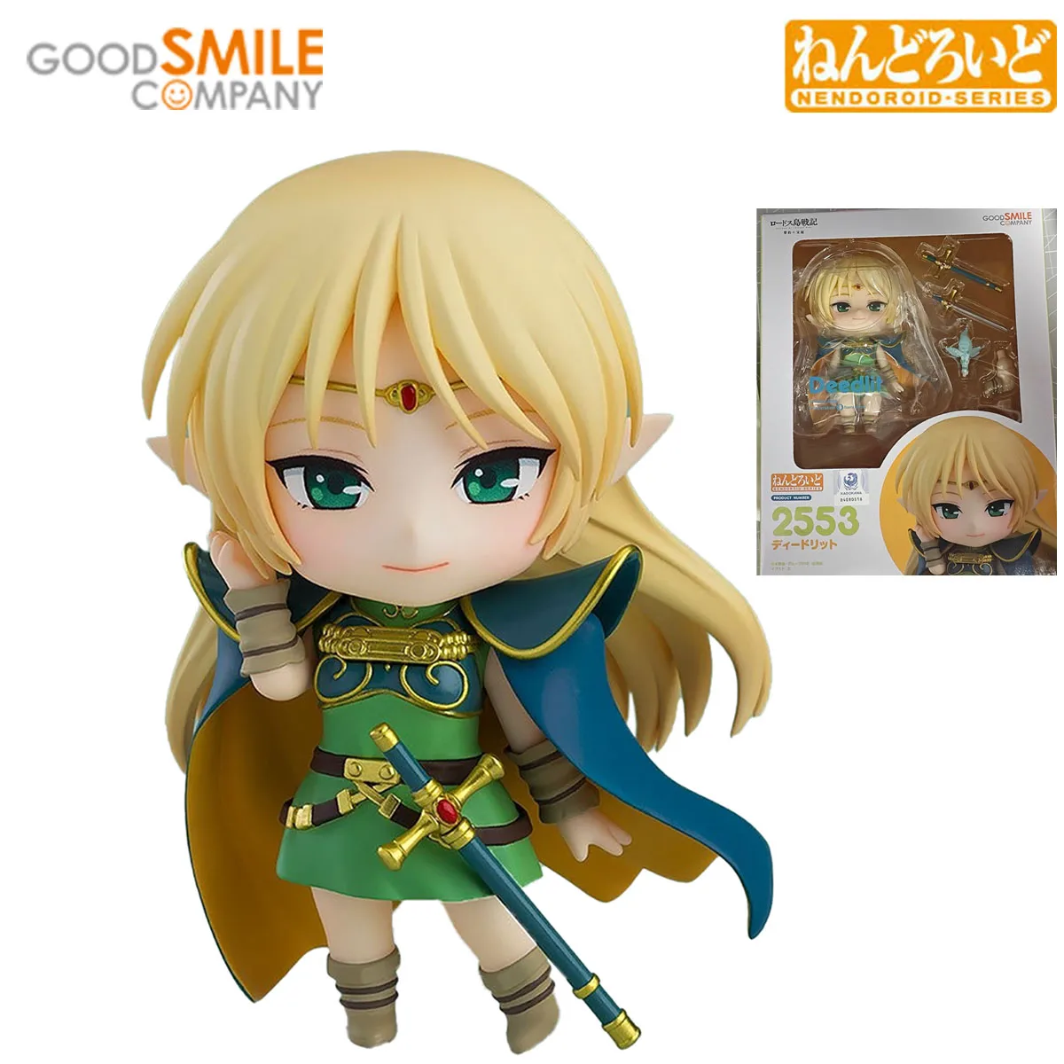 100% Original Good Smile Company Nendoroid (#2553) Lodoss Tou Senki Deedlit Anime Figure Action Figure Collection Series