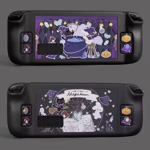 Magic Cat Hard Shell Front Back Full Cover Protective Case for Steam Deck Game Console for Steam Deck Oled Protective Skin Case