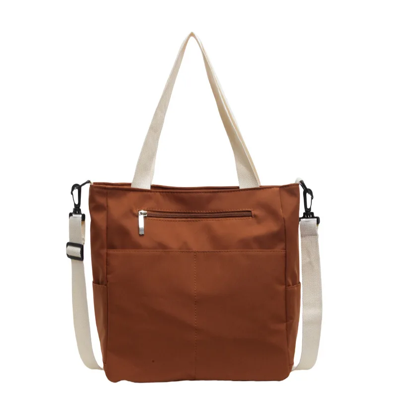 

Women Tote Waterproof Canvas Large Capacity Casual Shoulder Satchel Crossbody Purse Simple Daily Handbag for Travel Work