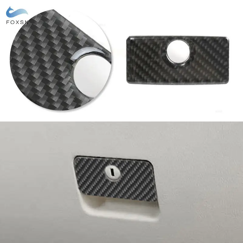 For VW Golf 4 Jetta Bora MK4 R32 GTI 1999-2004 Car Passenger Storage Glove Box Panel Handle Cover Carbon Fiber Trim Accessories