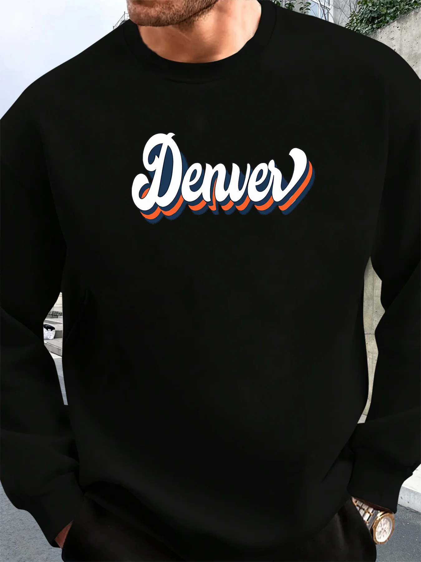 قميص رجالي مطبوع متعدد الاستخدامات برقبة دائرية وأكمام طويلة، مناسب لربيع الخريف والشتاء #4