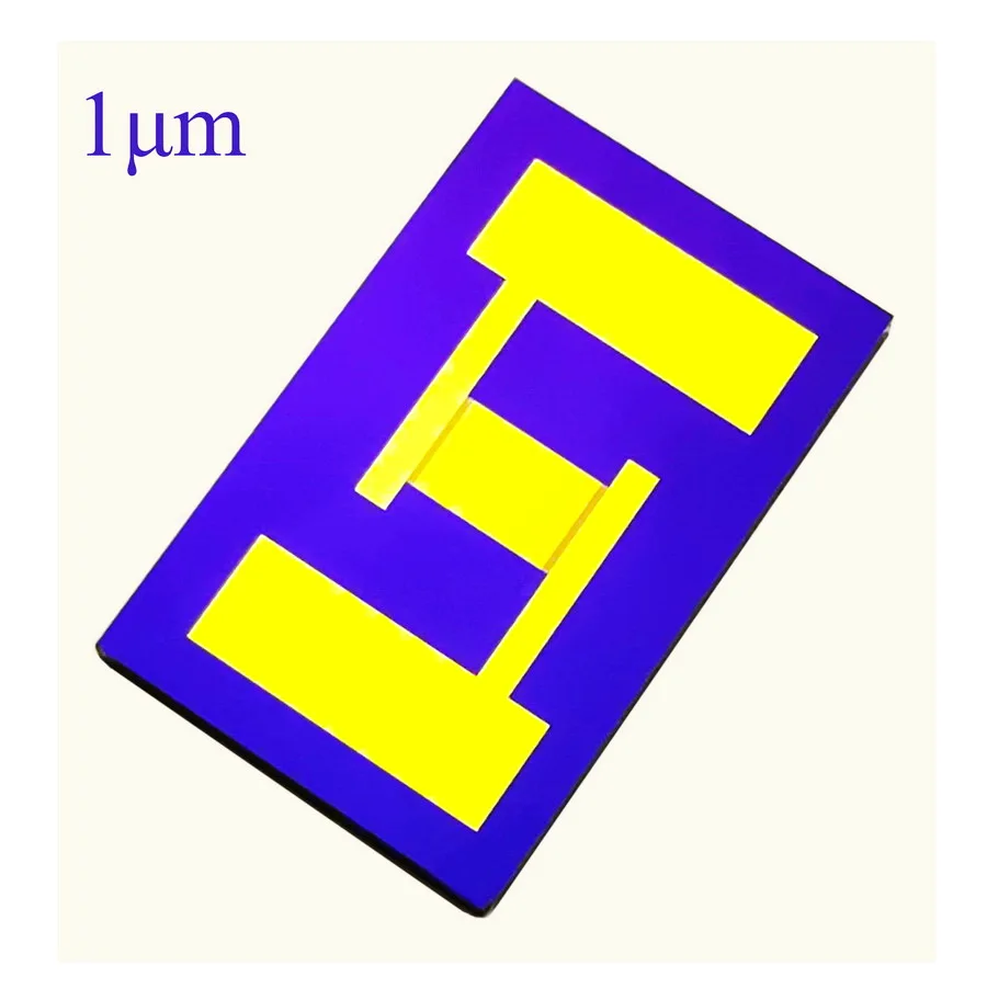 

1um silicon based cross finger electrode medical biosensor for high precision photoelectric detection of gas humidity