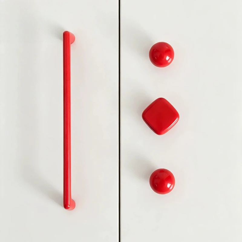 Modern minimalist color straight cabinet door handle, dishwasher drawer wardrobe door, minimalist dopamine long handle