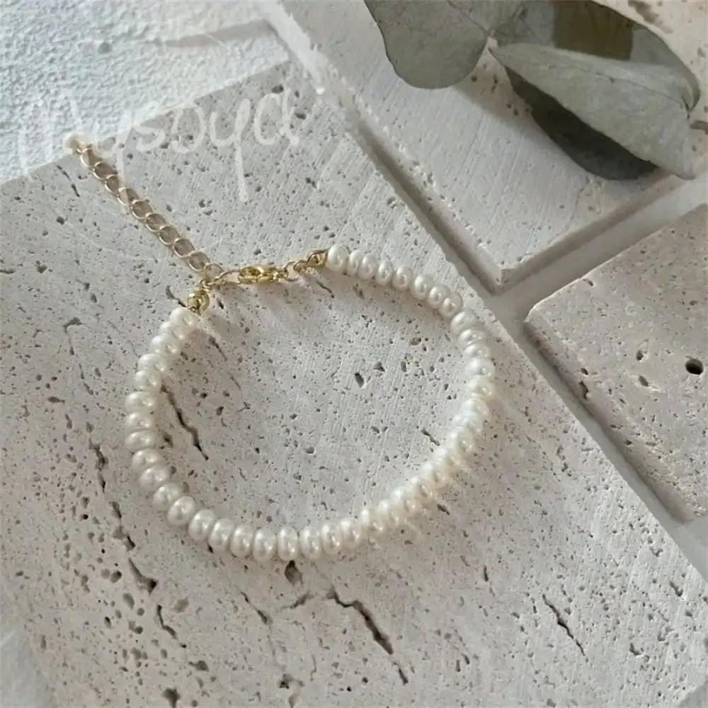 

MYSOYA браслет из белого пресноводного жемчуга 5-6 мм с жемчугом, подарочная коробка, подарок для нее, свадебные украшения, подарок на Рождество, день рождения, Новый год