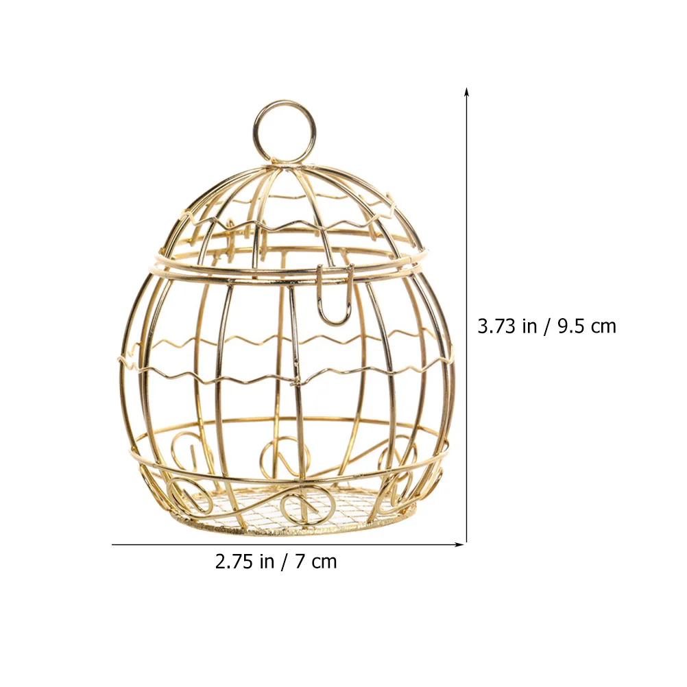 

5pcs Hollow Birdcage Candy Box Metal Wedding Gift Packaging Box For Kids Party Decoration Candy Storage Kitchen Bar Accessories