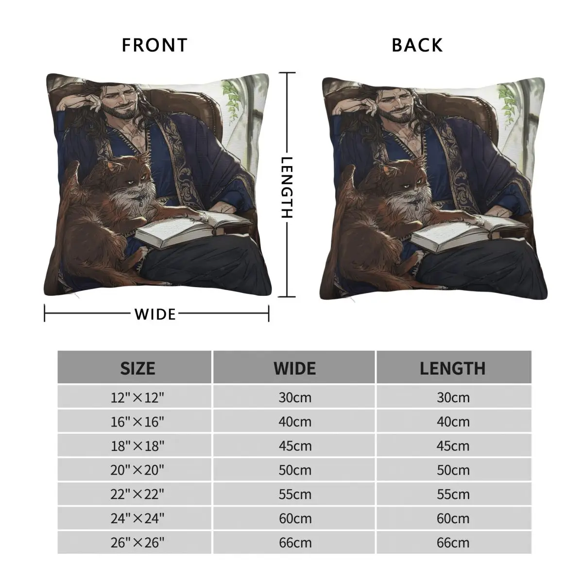 Gale Dekarios And Tara BG3 Square Pillowcase Polyester Linen Velvet Creative Zip Decor Pillow Case Sofa Cushion Cover 45x45