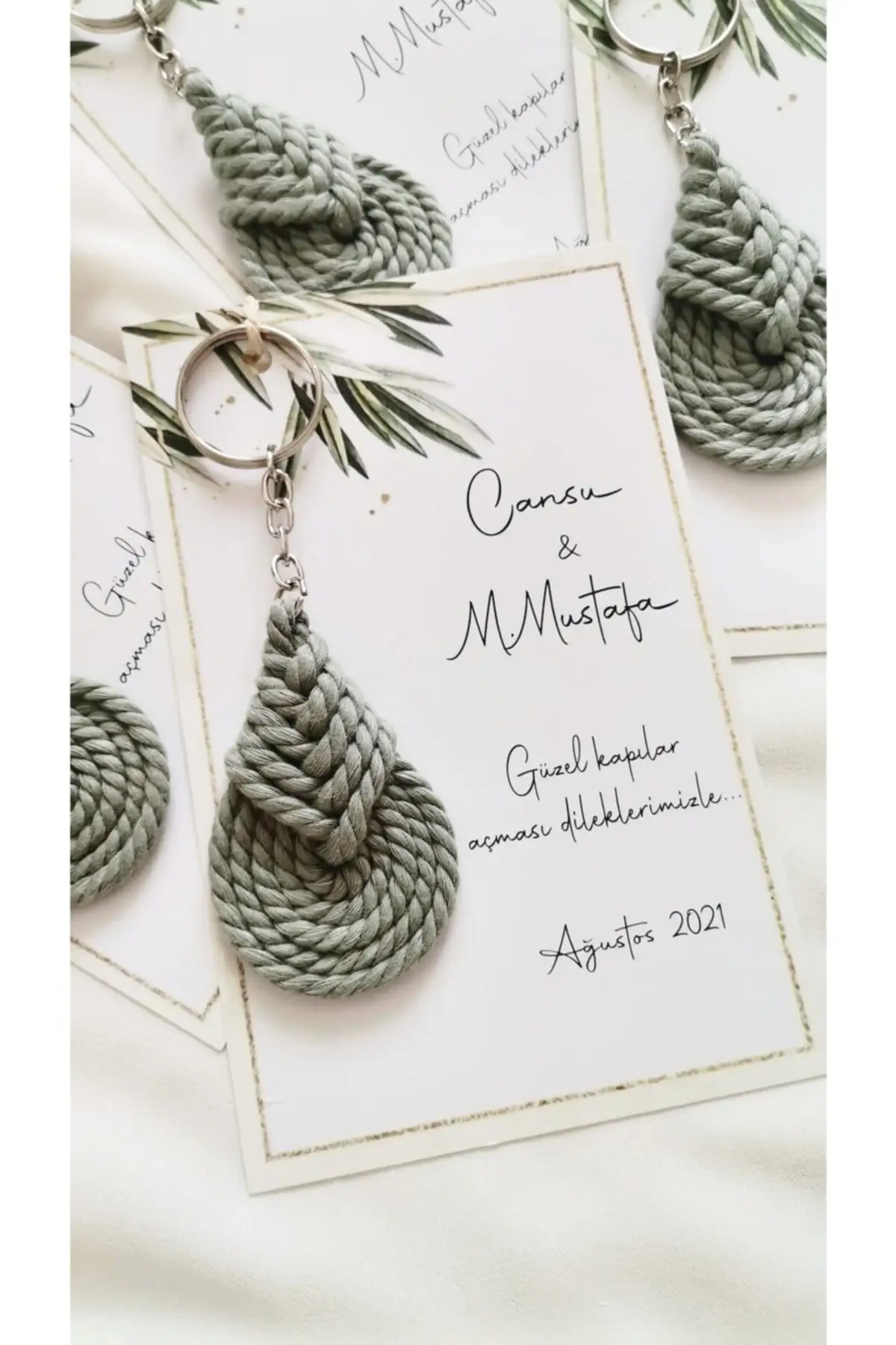 Macrame Keychain 50 Pcs Customizable Birthday Wedding Engagement Party And Events With You For