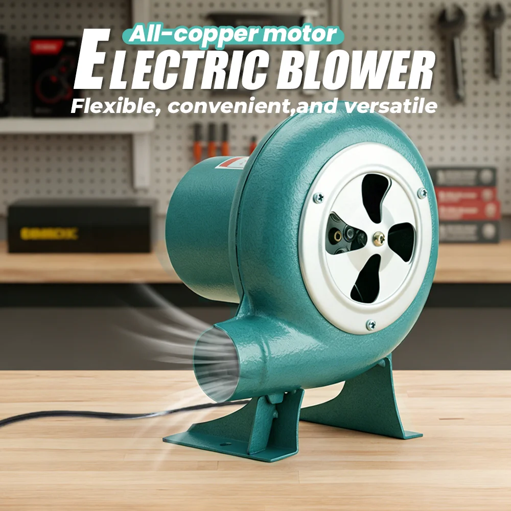 

100W/80W AC 220V Electric Blower Fan,BBQ Blower,with Speed Adapter,High Power Home Clean Tool for Kitchen Grease & Radiator Dust