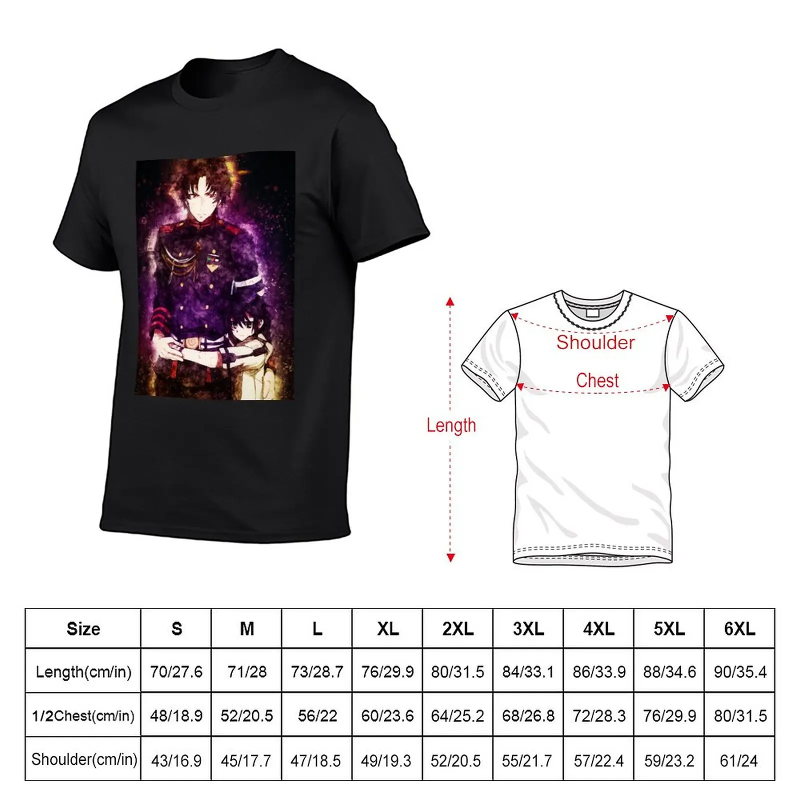 Guren Ichinose Seraph of the end Anime T-Shirt hippie clothes quick-drying t-shirt sublime t shirt mens white t shirts