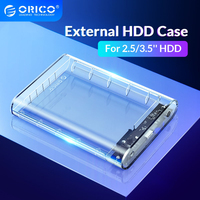 ORICO HDD Case 3.5 USB3.0 to SATA3.0 Hard Drive Disk Enclosure for 2.5/3.5inch SSD Box HD External Adapter Support UASP 8TB