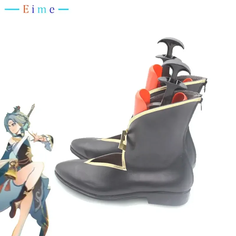 لعبة Genshin Impact Madame Ping أحذية كوسبلاي للهالوين كرنفال أحذية PU أحذية كوسبلاي مصنوعة حسب الطلب