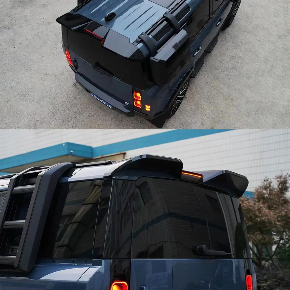 Car Rear Spoiler Trunk Boot Wing Lip Tail Trim  For Land Rover Defender  Auto Exterior Mould Car Accessories