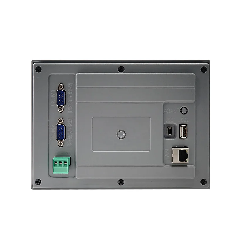 Huaqingjun 7 Inch HMI LAN RS485 232 422 Communication DC10-28V Touch Screen for CNC Machine