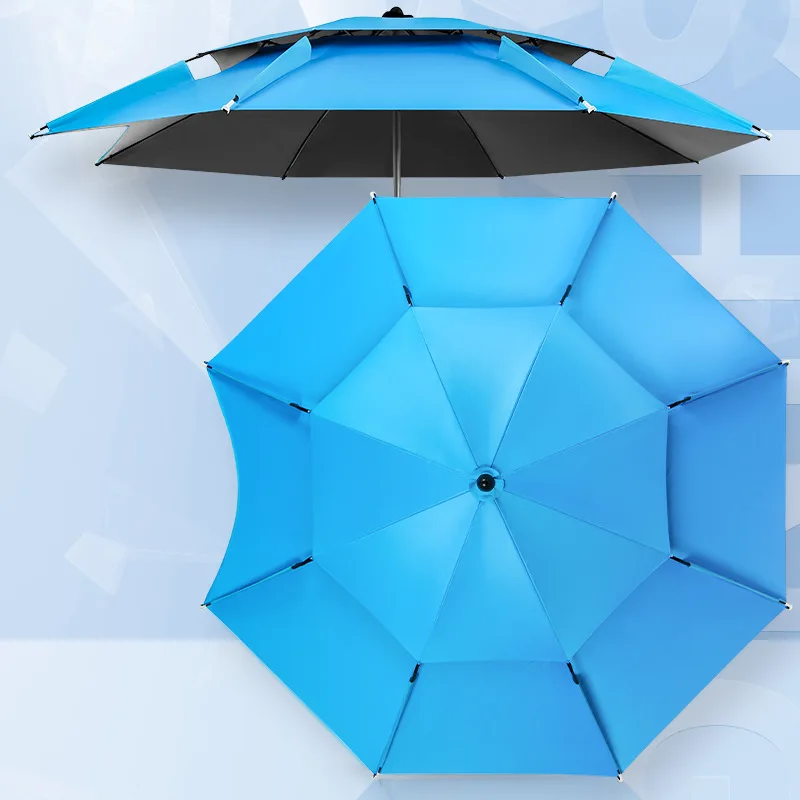 Factory Wholesale Outdoor Fishing Umbrella Two Point Two Meter Folding Patio Umbrella Fishing Specific Sunshade Umbrella