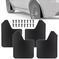 4PCS Splash Guards Mud Flaps for Ford F150 F250 F350 lightning EV Pickup Raptor Splash Guards Mudguards Mudflaps