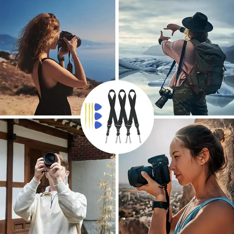 Alça para tablet ajustável, ampla, antiderrapante, multifuncional, ergonômica, câmera binocular, acessórios de viagem para caminhadas