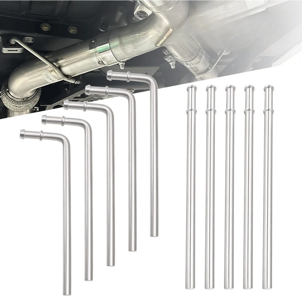 5PCS Exhaust Muffler Hanger Hook Stainless Steel 304 Exhaust Pipe Hook Universal Car 0 90 Degrees Exhaust System Support Bracket