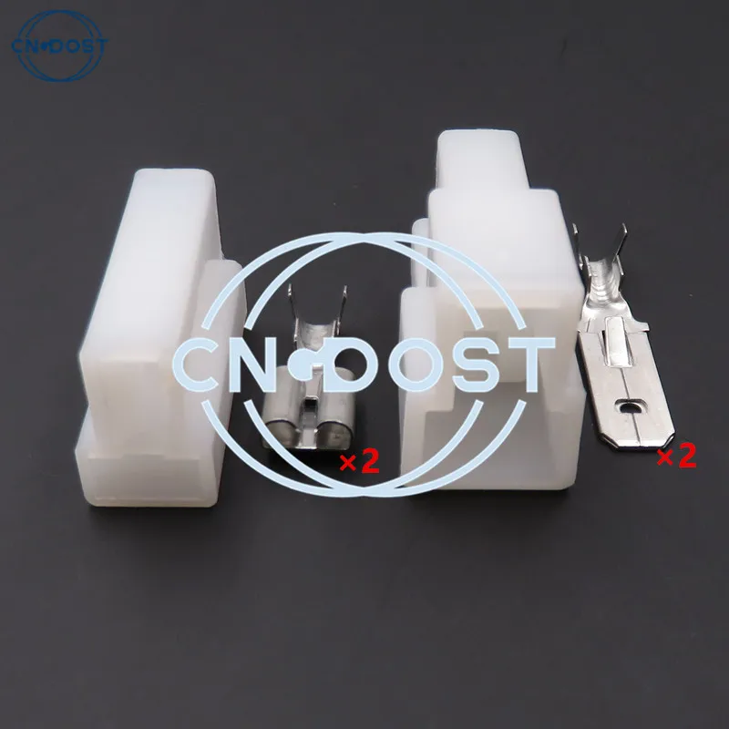 1 Set 2 Pin 6.3mm Map Sensor Socket Plug Automobile Cable Harness Connector For Toyota AC Assembly